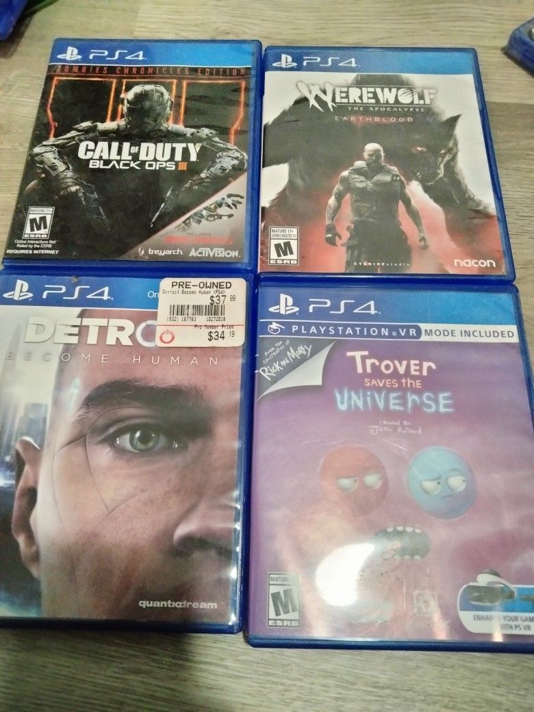 Sony PS4 PlayStation 4 Games $12 Each VR