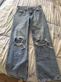Levi’s super low rise. Wide leg jeans