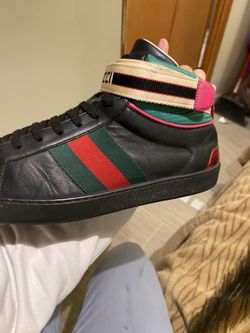 Gucci Stripe Ace High-Top Sneakers 10