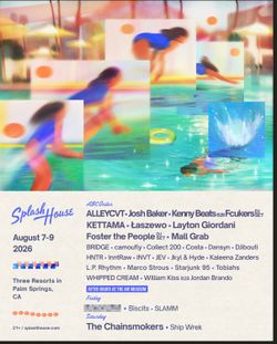 splash house weekend 1 + afters