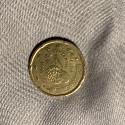 1999 espana 20 cent euro cent coin