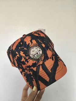 coney island orange camo pointer hunting club hat