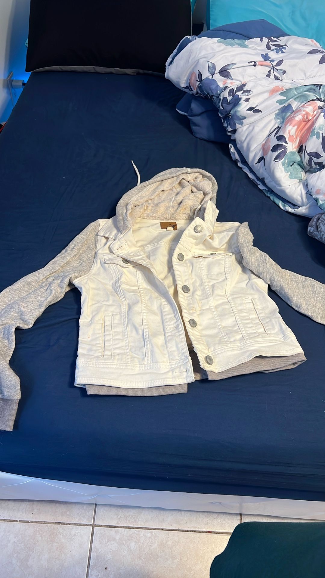 Beige Soft Jean Jacket
