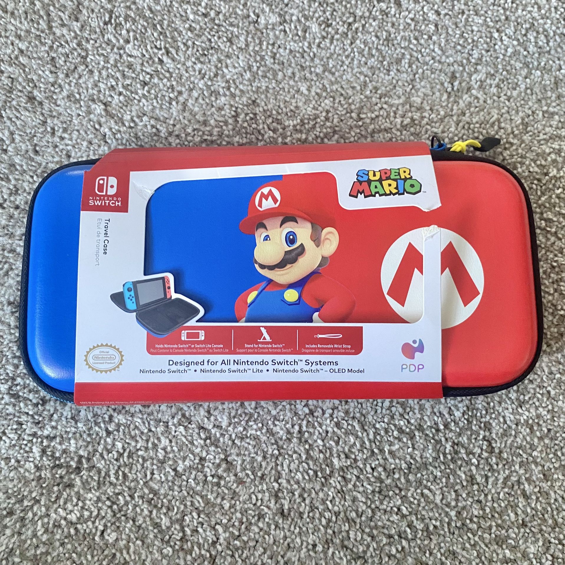 Super Mario Deluxe Nintendo Switch Travel Case