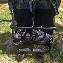 Zoe Double Stroller With Accessories Side By Side