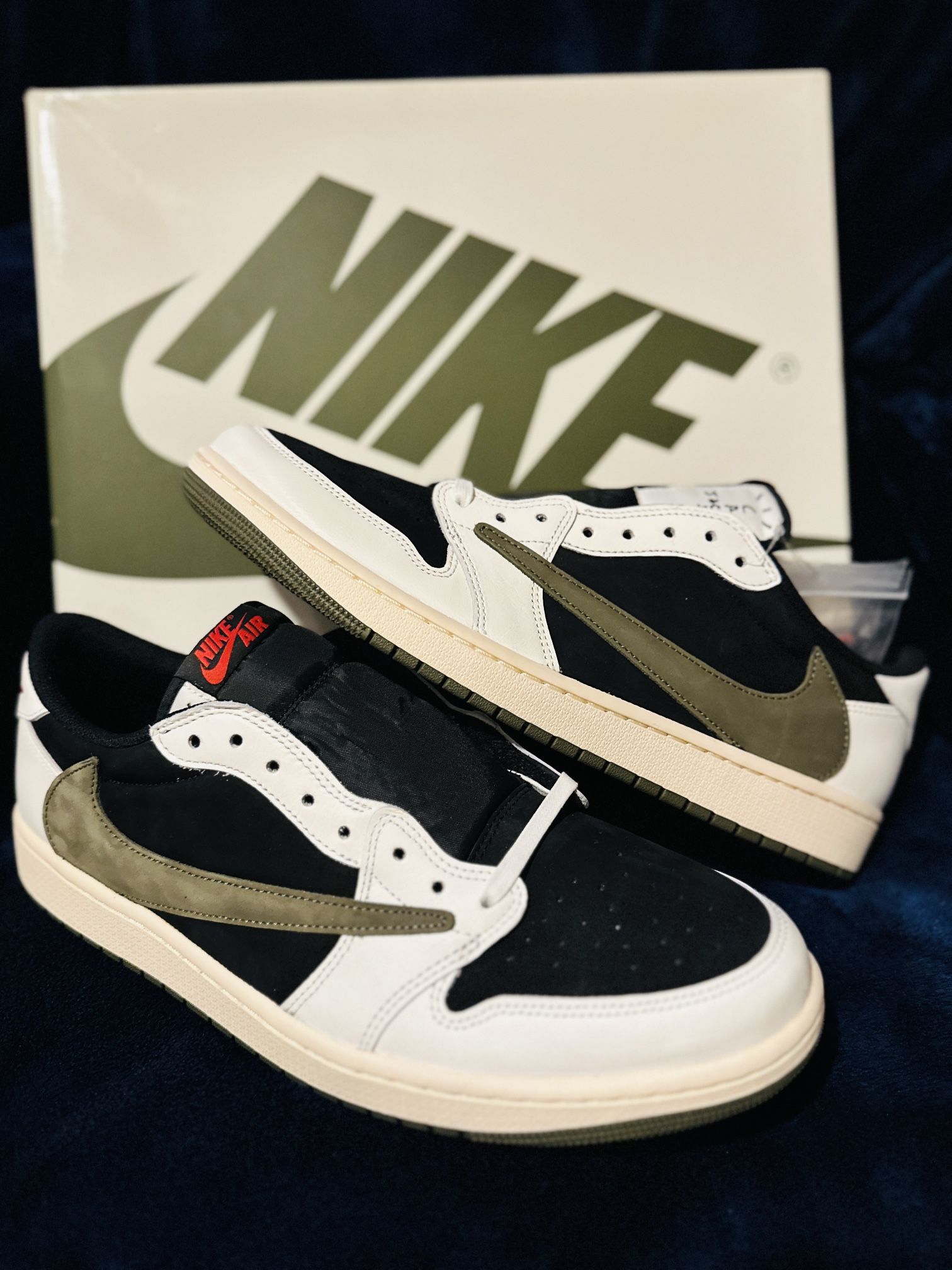 Jordan 1 Low Og Travis Scott Olives Men’s Size 12.5