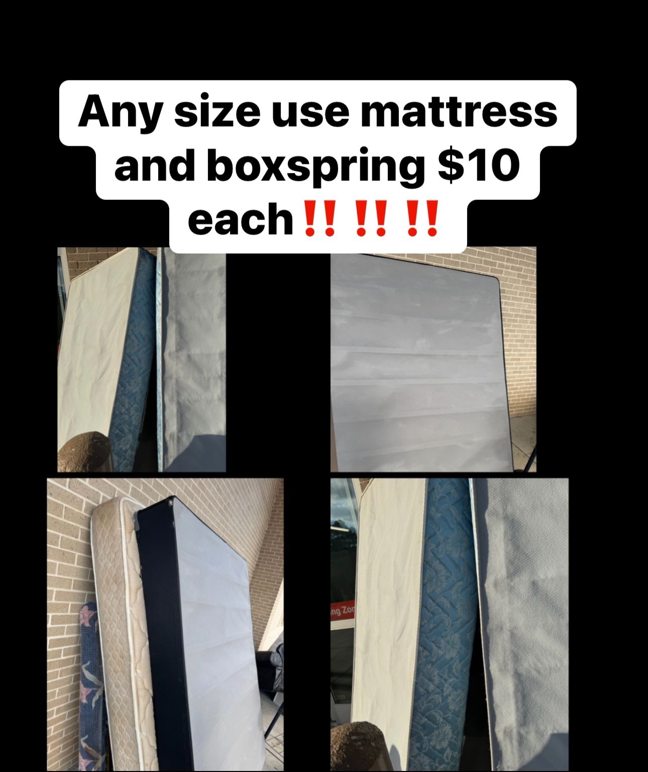 All Used Mattresses & Box springs ((($10)))