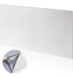 MorningRo 430 Stainless Steel Sheet Metal 24 x12 Inches 24ga Metal Plates Panel #4 Brushed Finish Magnetic Mount Board Wall Food Truck Restaurant Craf