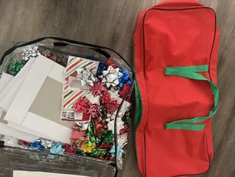 Holiday Bags Bows And Gift Wrap Bag