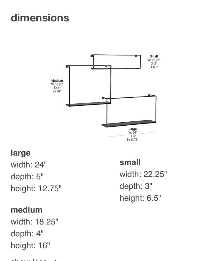 CB2 Floating Shelves (NEW)