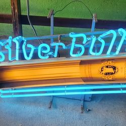 neon light silver bullet light 