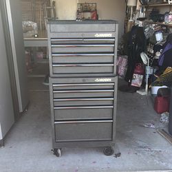 Husky 27 in. 10-Drawer Tool Chest and Cabinet Set