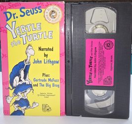 Dr. Seuss - Yertle the Turtle, Gertrude McFuzz, and Big Brag Lithgow (VHS 1992)