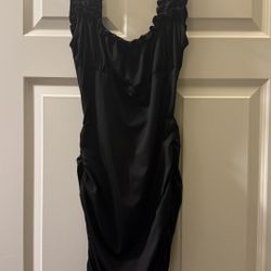 black Ruffle Dress