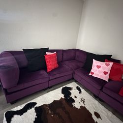 Velvet purple Couch