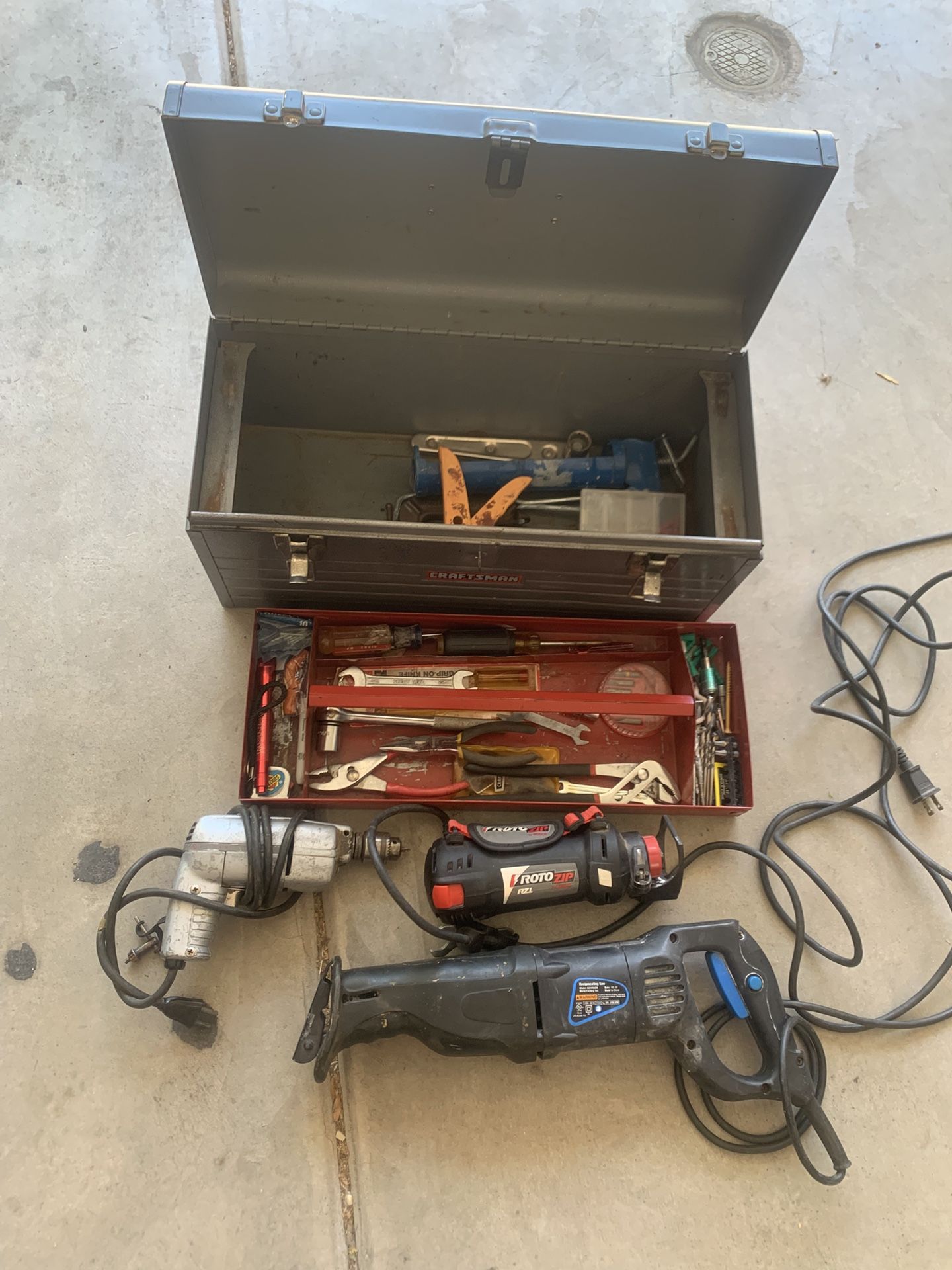 Tool Box Bosch Roto Zip Saw Saw and Drill