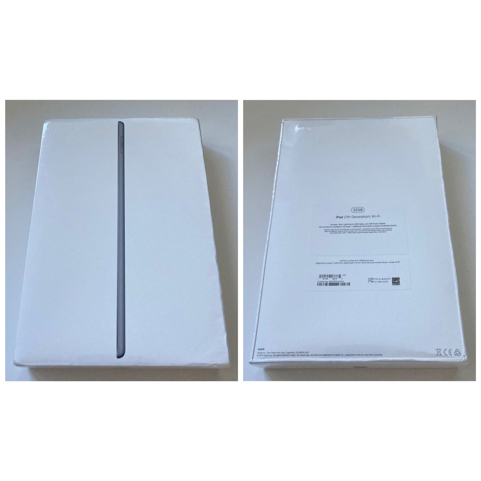 iPad 7th Generation WiFi 32GB Space Grey (Brand New in the box with 1 year of Apple Warranty) $325