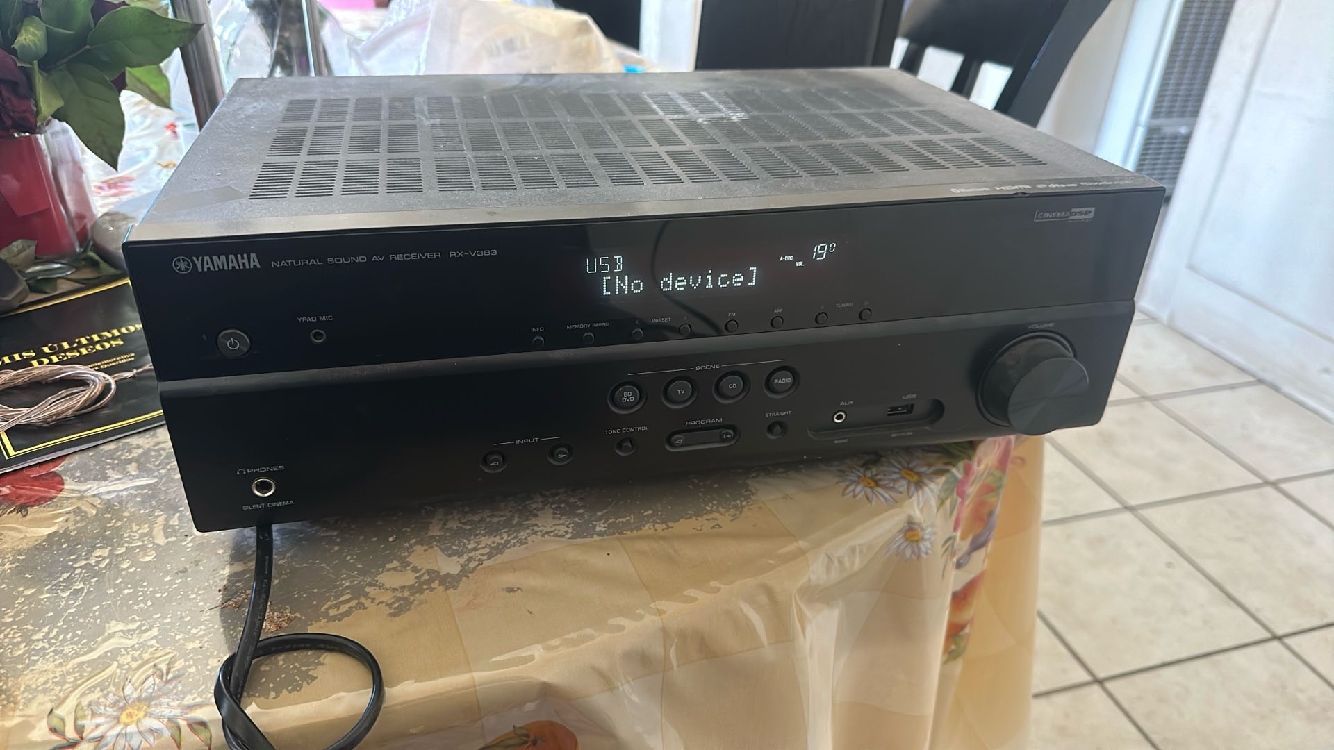 Black Yamaha Receiver