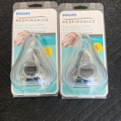 2 New Phillips Respironics Amara Full Face Mask And Cusion 