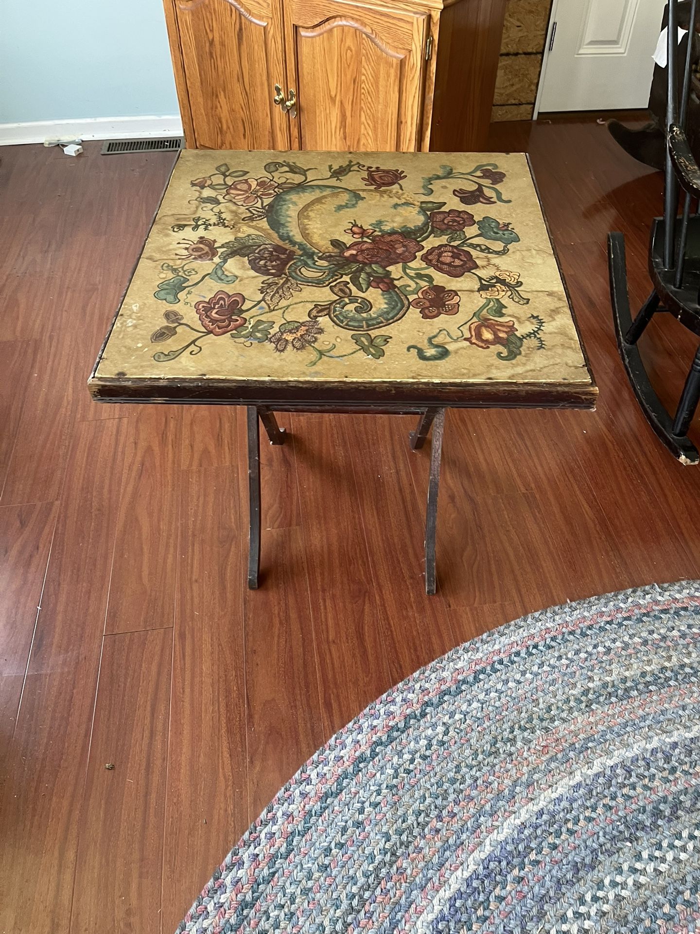 Antique folding table