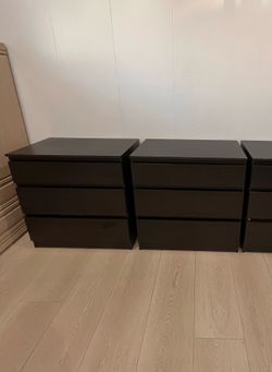 3 IKEA Dressers 3 drawers each one ✅$130.- each