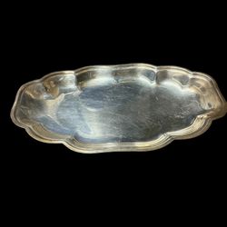 Newport Silverplate Serving Tray 12"  good condition