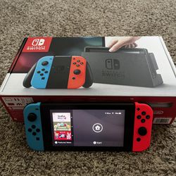 Nintendo Switch with Dock and Box