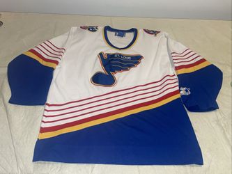 St Louis Blues Starter Jersey Clean Sewn Mens Large Vintage Nhl White 90s Vtg