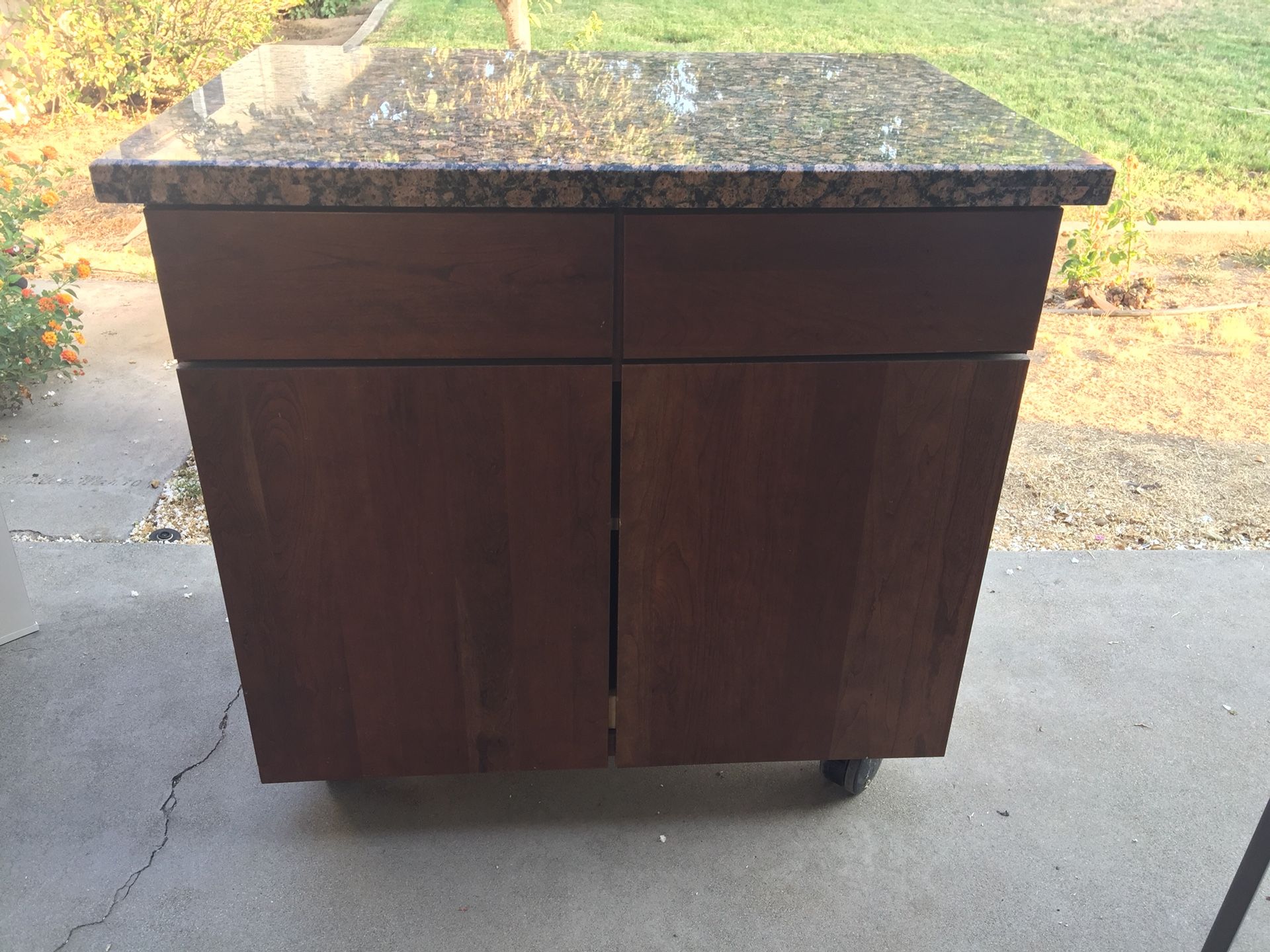 KraftMaid Kitchen Island with Marble top