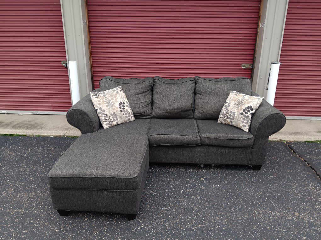 Grey 2 Peice Sectional Couch 