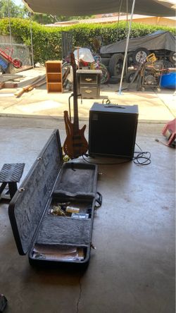 Bass and amp.