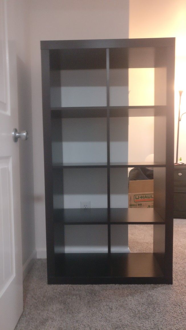 Ikea Kallax Shelf Black-brown 30x58 4x2 squares