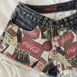 Vintage CocaCola Denim Shorts