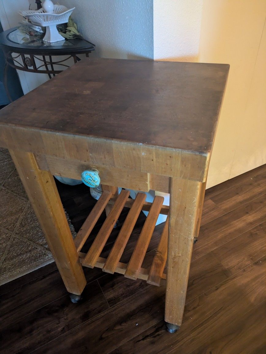 Butcher Block Table
