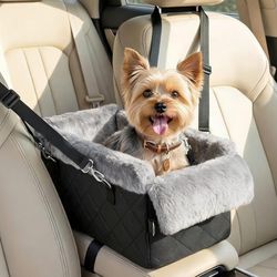 New Dog Car Seats for Small Dogs,Center Console Dog Car Seat with Non-Slip and Strong Support