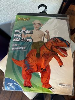 Inflatable Dino Ride-along Size Child one size fits most