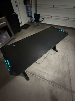 Gaming Computer Desk RGB Lighting 60” 5ft Desk