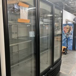 3 Door Glass Refrigerator 