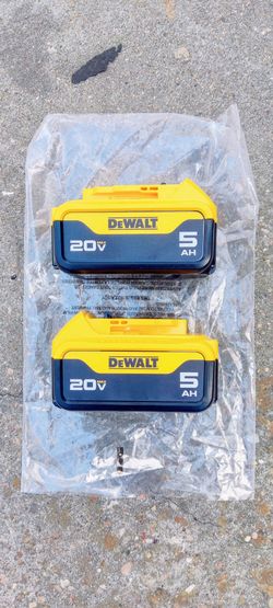 Dewalt 20v New Batteries 5ah ( 100$ For Both  Firm )