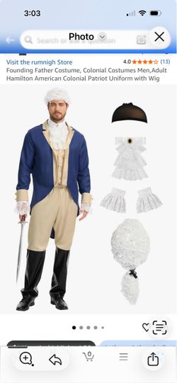 Founding Fathers Costume XL