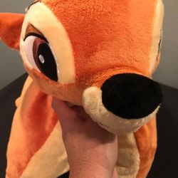 Disney Parks Bambi Dream Friends 20"x20" Pillow Pet Plush Stuffed Animal EUC