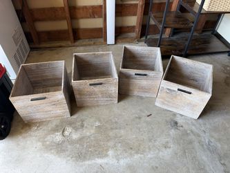 4 cube size wood cubbies