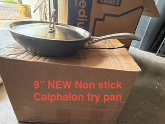 NEW 9” non stick Calphalon Fry Pan w/lid