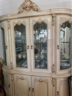 French Provincial Dining Set and Hutch