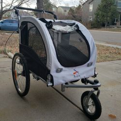 Aosom Elite  3 in 1 Double Child Bike Trailer and Stroller

