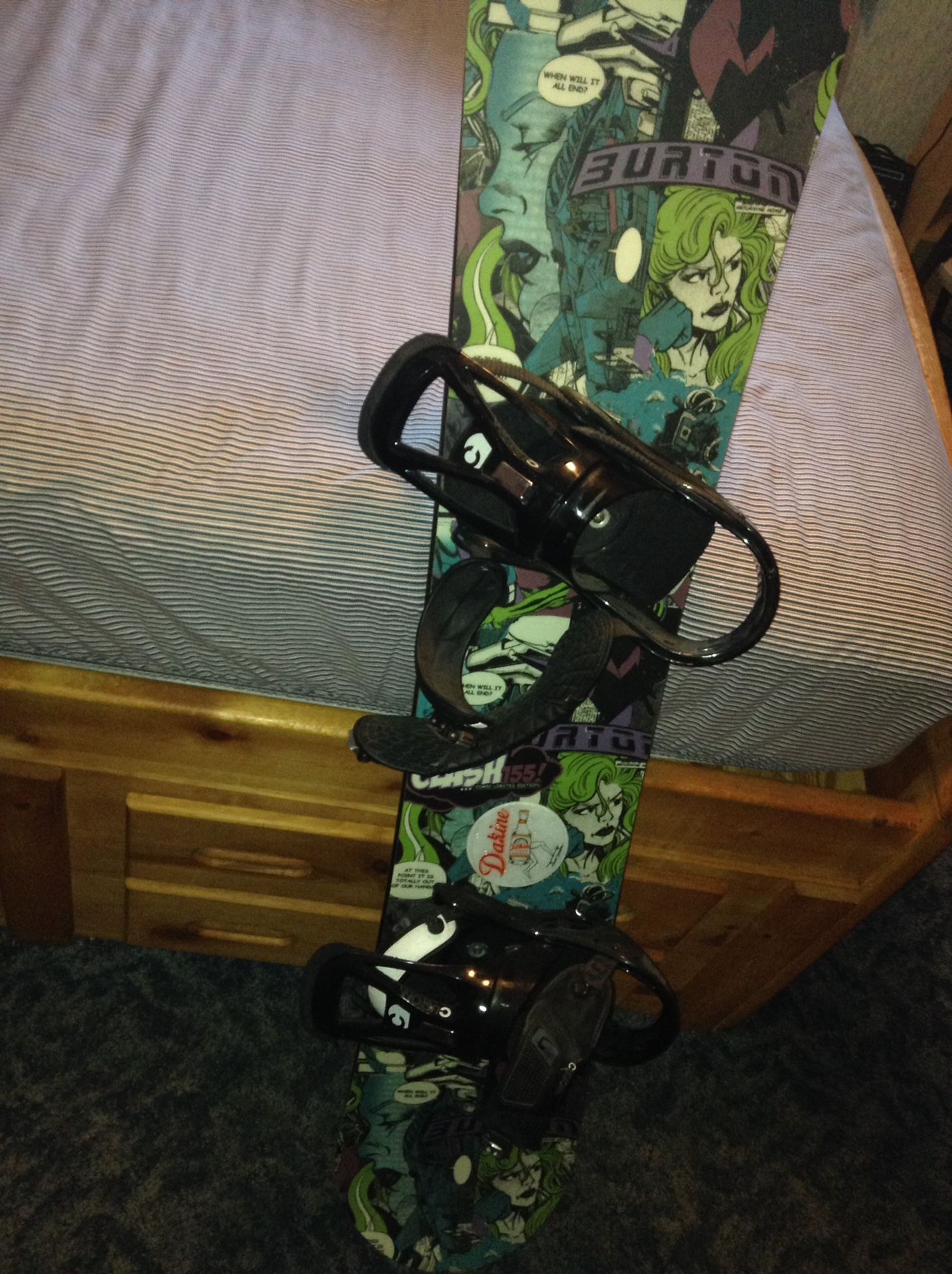 Burton snowboard w/ bindings