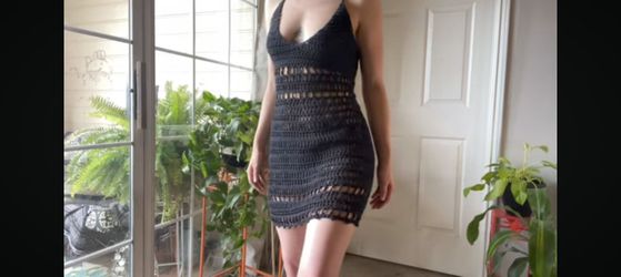 Crochet form fitting Beach dress
