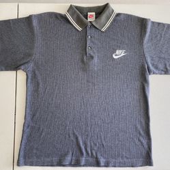 Vintage Grey Nike Polo Shirt 