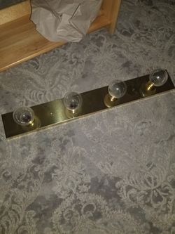 Vintage Vanity Light in gold