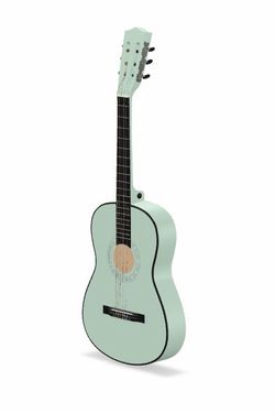 Mint Green Acoustic Guitar